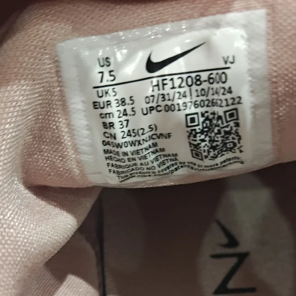 Nike Free Metcon 6 Premium 'Pink Oxford Light Soft Pink Black' - Picture 5 of 7